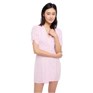 NWT FREE PEOPLE linen mini dress